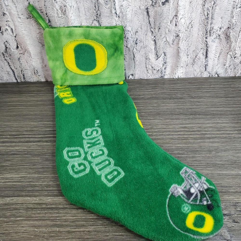 Oregon‎ Ducks College 21" Fleece Christmas Stocking U of O Eugene Football